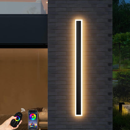 Outdoor LED Wall Light Modern Dimmable Strip