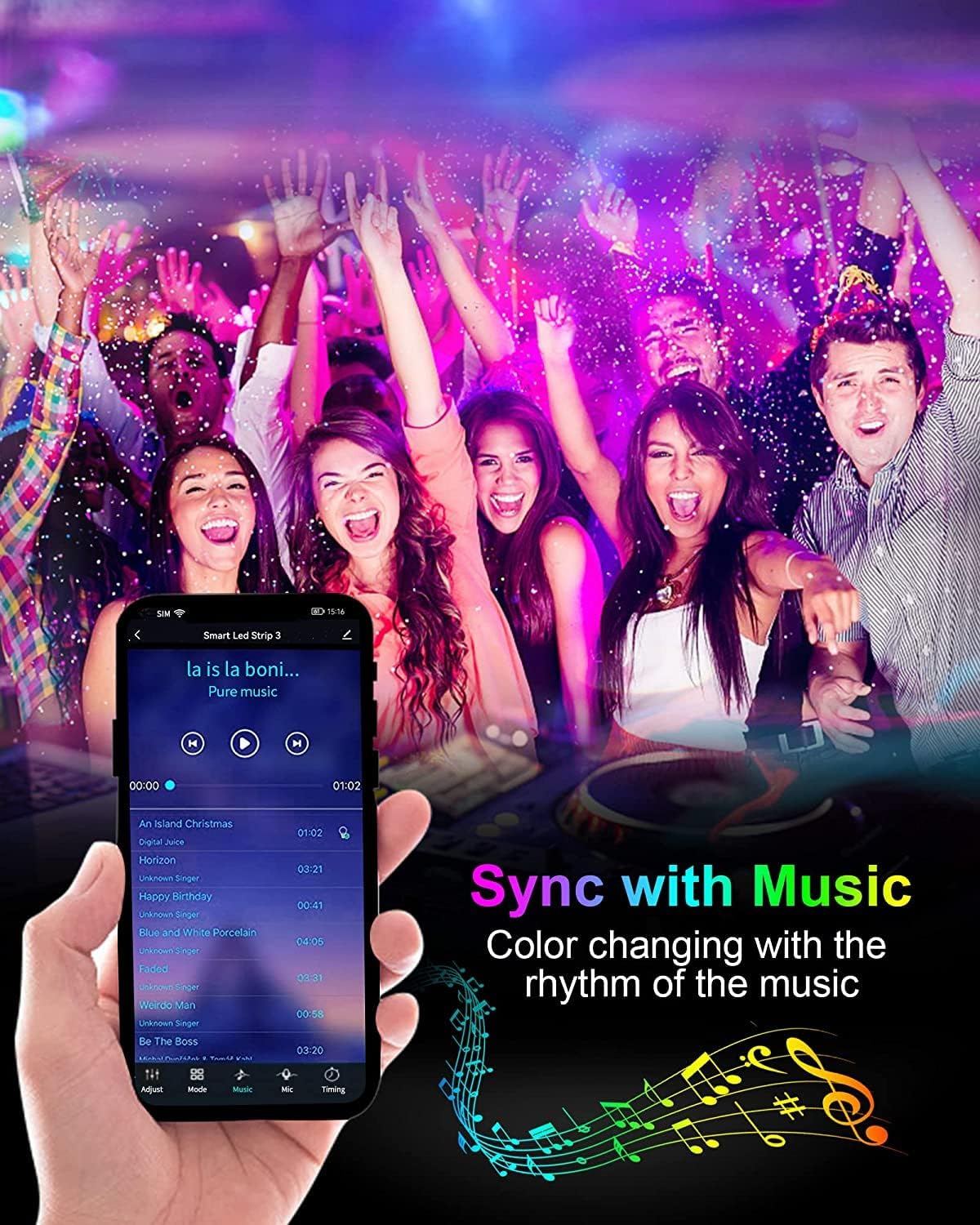 Outdoor LED Wall Light Modern Dimmable Strip