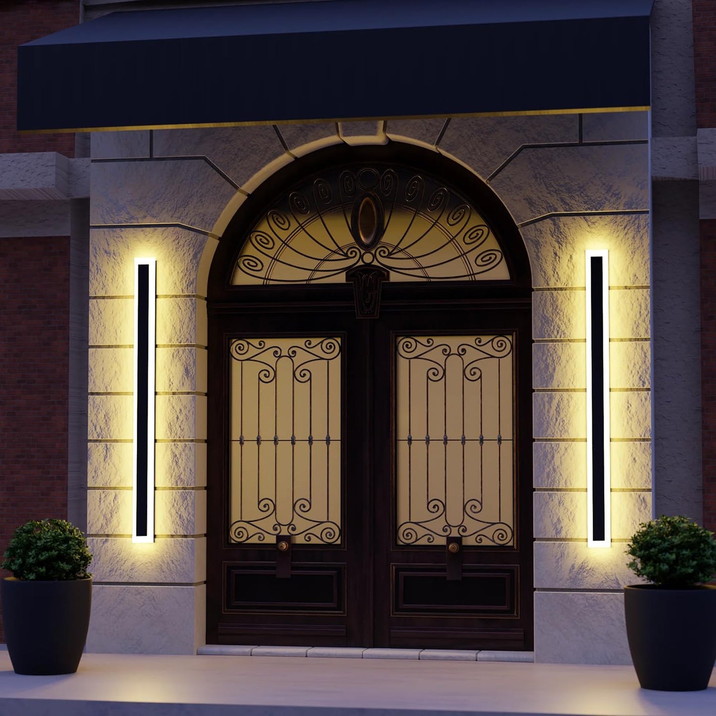 Outdoor LED Wall Light Modern Dimmable Strip