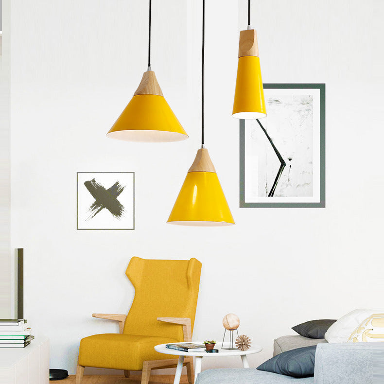 Nordic-Inspired Colourful Pendant Lights for Simple Dining Room Elegance and Style