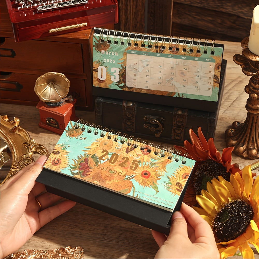 Schreibtischkalender mit Vintage-Kunst-Design