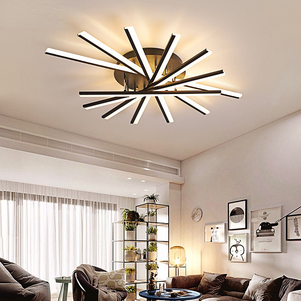 Nordic Minimalist Metal LED Ceiling Light: Stylish Creative Illumination for Modern Interiors