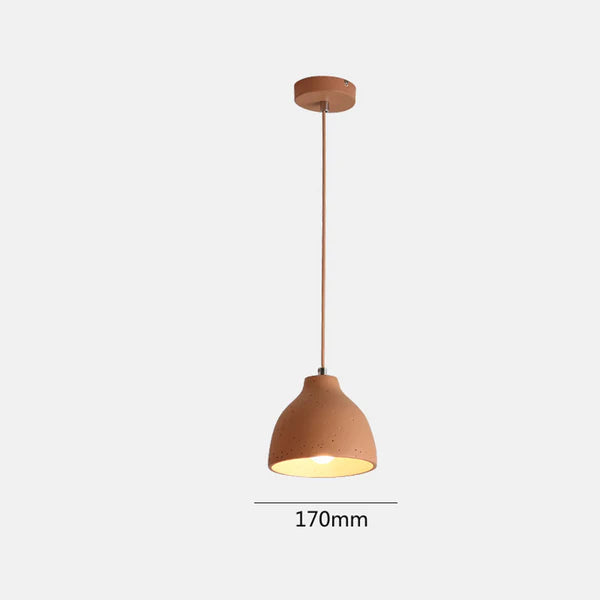 Rustic Resin Bowl Pendant Light - Stylish Pendant Lighting for Home Décor, Ideal for Living Room, Kitchen, or Dining Area