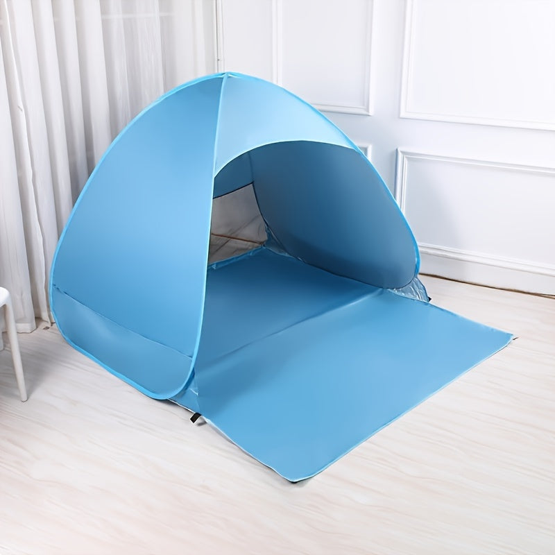 Tente de plage avec auvent d'ombre et sac de transport