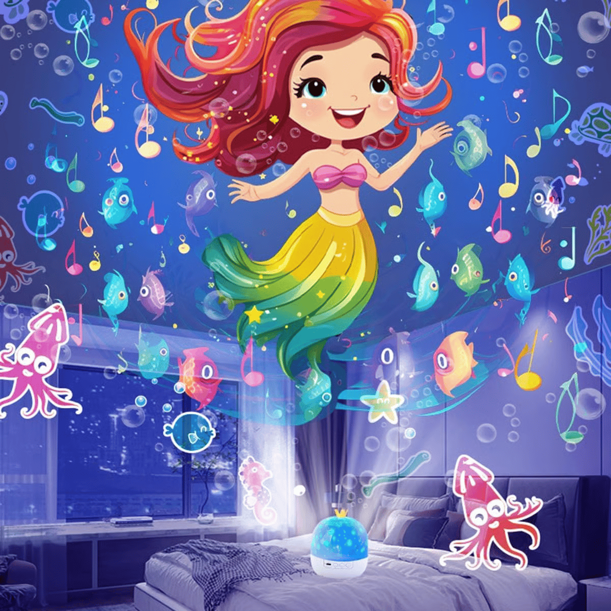 StarryWorld – 15-Scene Kids Projector Night Light