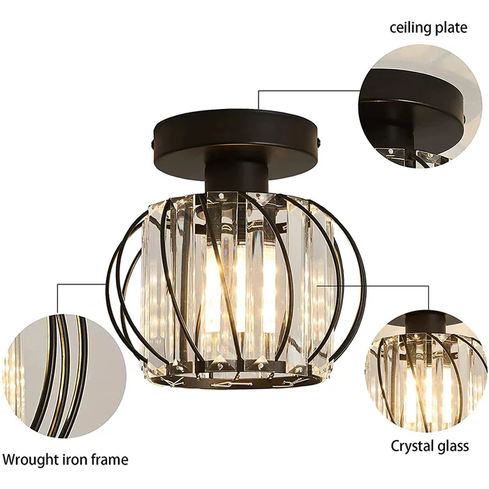 Nordic Style Simple Globular Glass Pendant Light for Hallway - Elegant Ceiling Fixture for Modern Home Décor