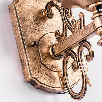 Outdoor Vintage Glass Wall Lantern Light