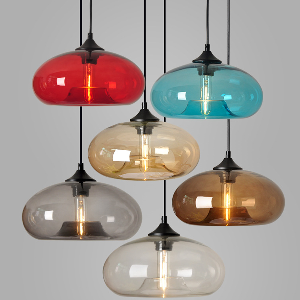 Vibrant Glass Pendant Lights for Dining Rooms - Colourful Lighting Fixtures to Brighten Your Home Decor