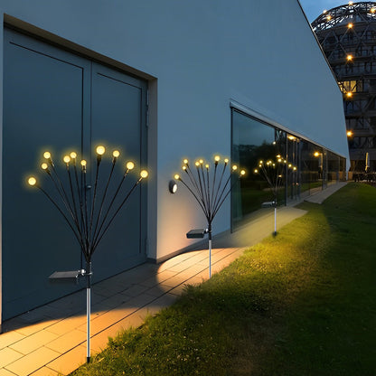 Solar Garden Lights Waterproof LED Firefly Stakes