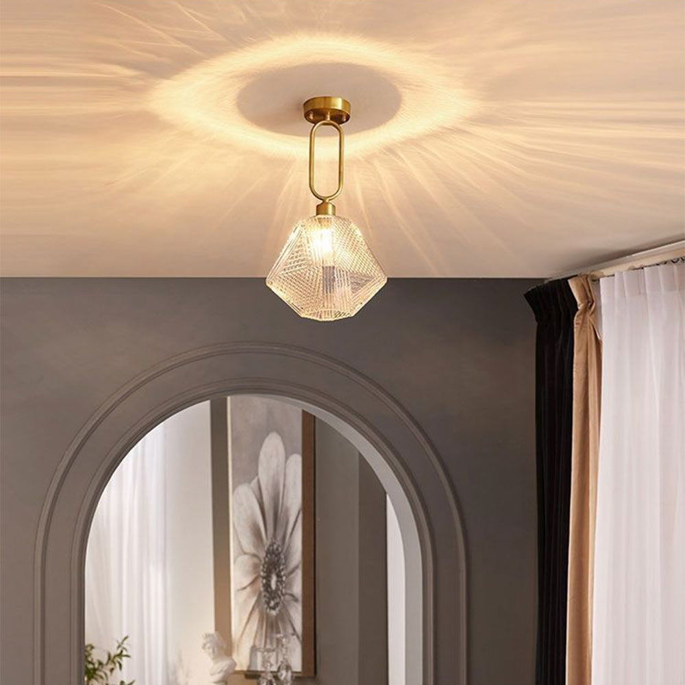 Sleek Modern Minimalist Crystal Ceiling Lights for Elegant Bedroom Illumination and Stylish Home Décor