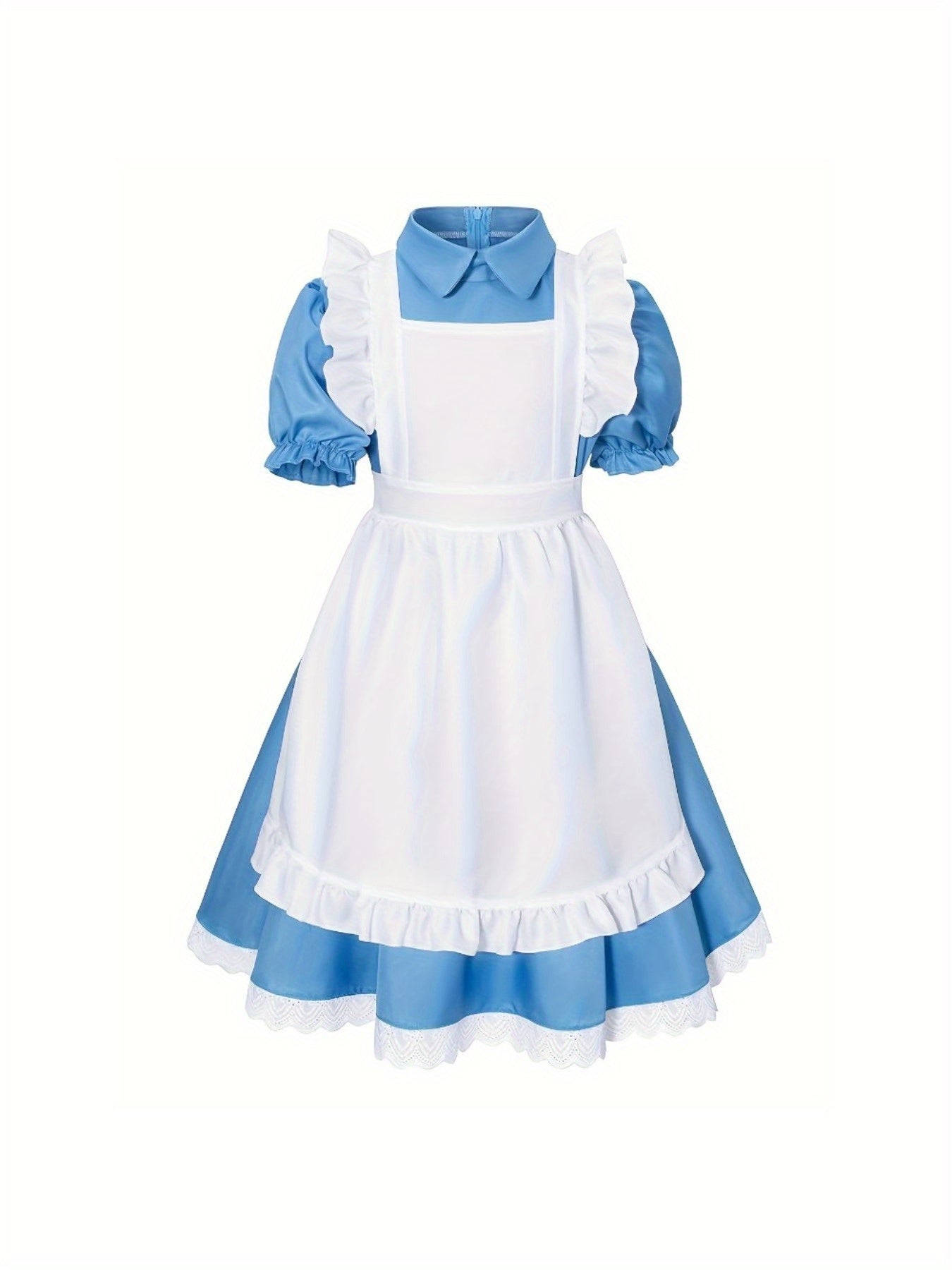 Set Vestito Costume Halloween Classico con Maniche a Sbuffo per Ragazze | Mini