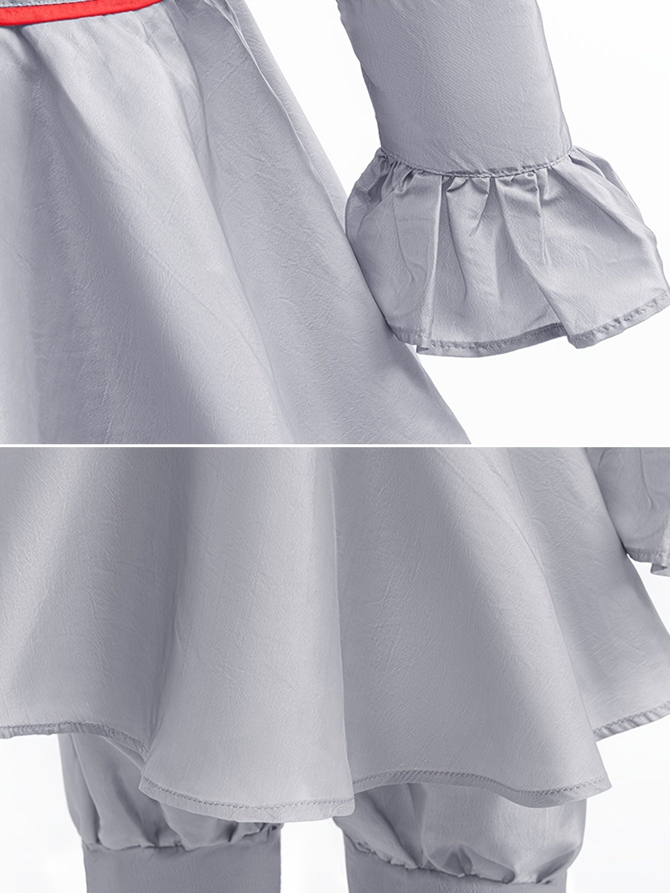 Costume da pagliaccio spaventoso con maniche lunghe per Halloween | Tuta Guanti