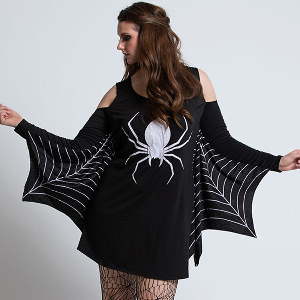 Disfraz de Halloween | Mini vestido con mangas de red