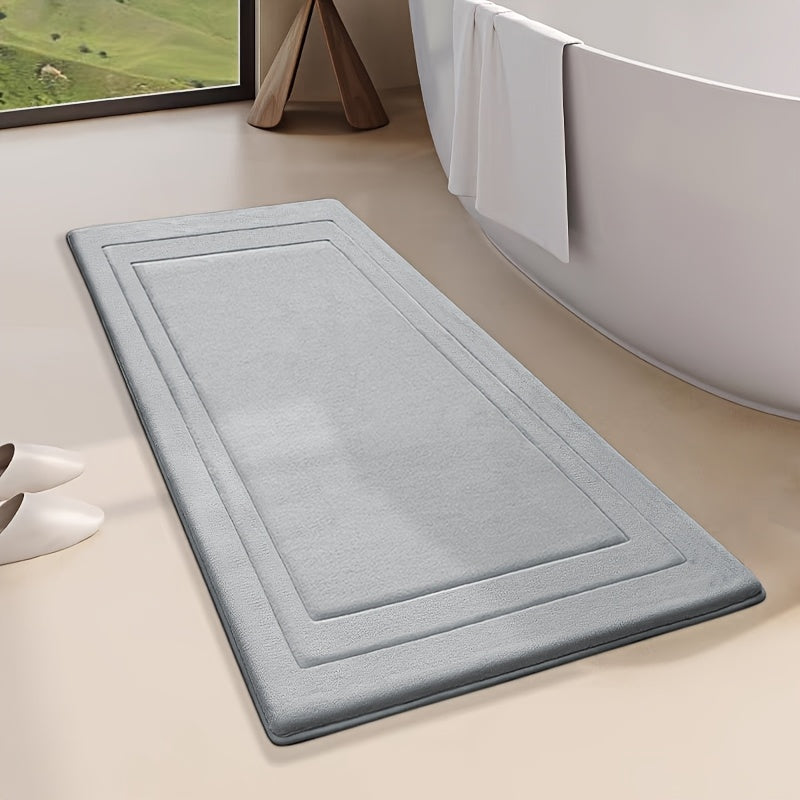 Alfombrilla de baño con acolchado de espuma viscoelástica para mayor comodidad