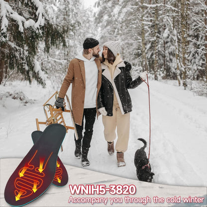 Semelles chauffantes avec chaleur sans fil rechargeable