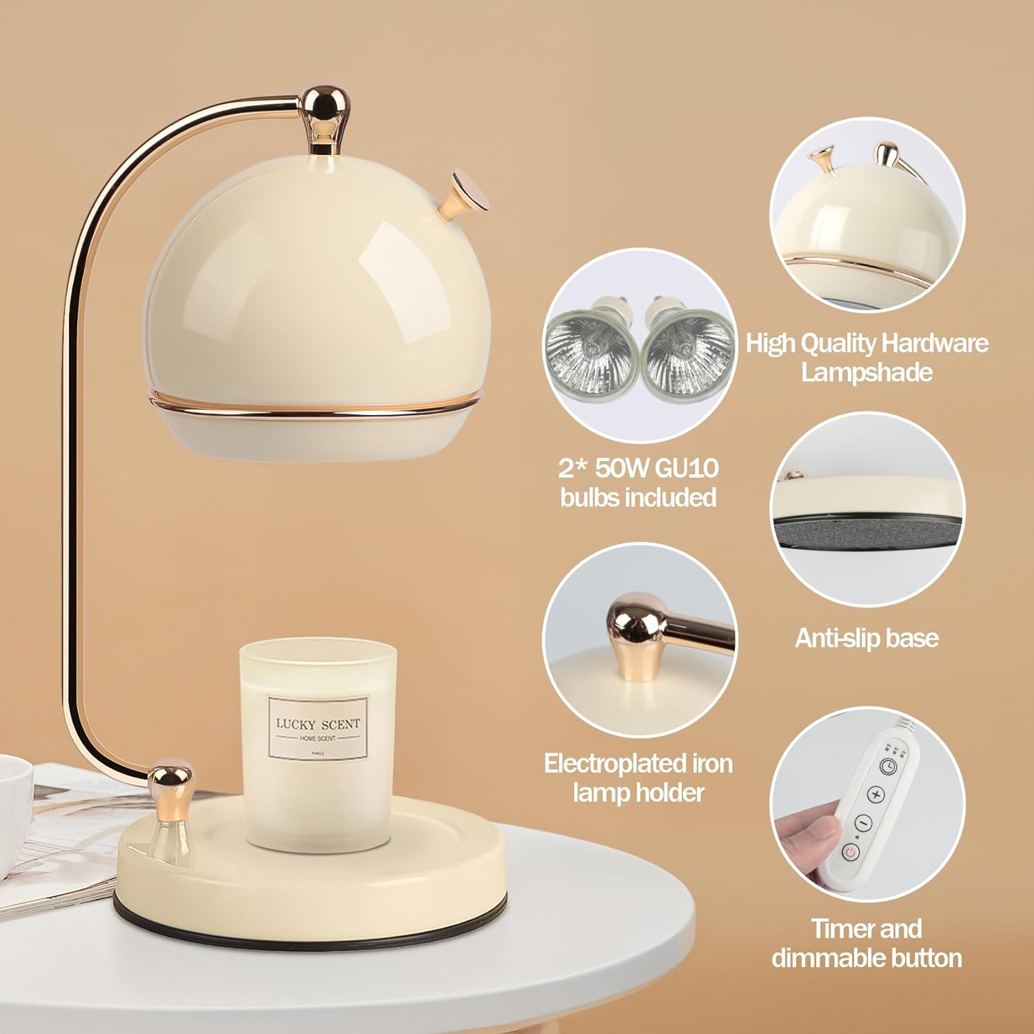 Contemporary Simple Glass Candle Lamp for a Warm White Glow in Your Bedroom - Elegant Lighting Solution for Modern Spaces