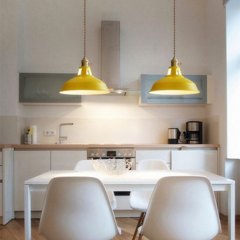 Pendant Light Industrial Metal Colourful Ceiling Lamp