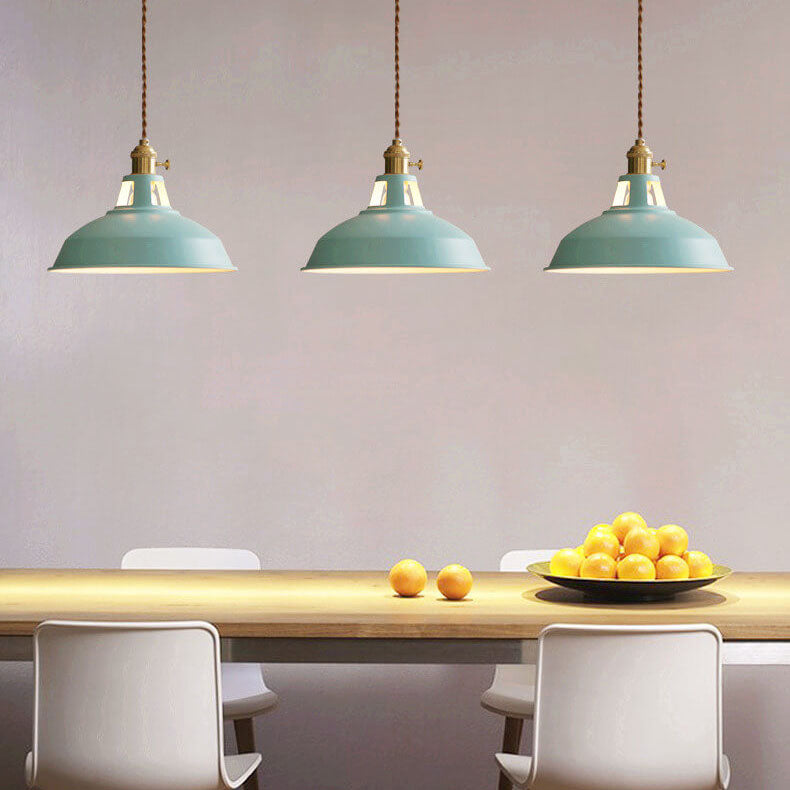 Pendant Light Industrial Metal Colourful Ceiling Lamp