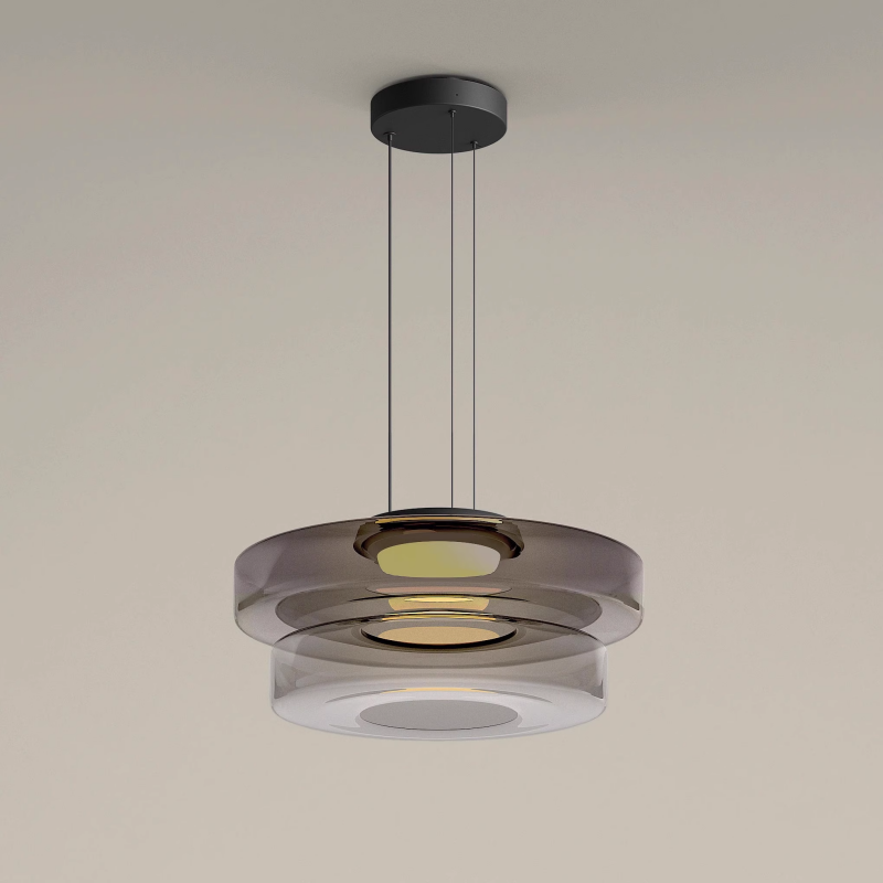 Contemporary Round Glass Pendant Light Fixture – Stylish Modern Lighting for Home Interiors and Elegant Spaces