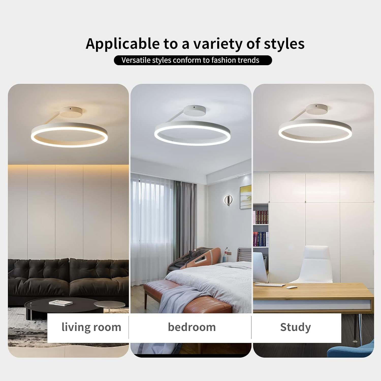 Nordic Minimalist Metal LED Ceiling Light Fixture for Stylish Living Room Illumination and Modern Home Décor