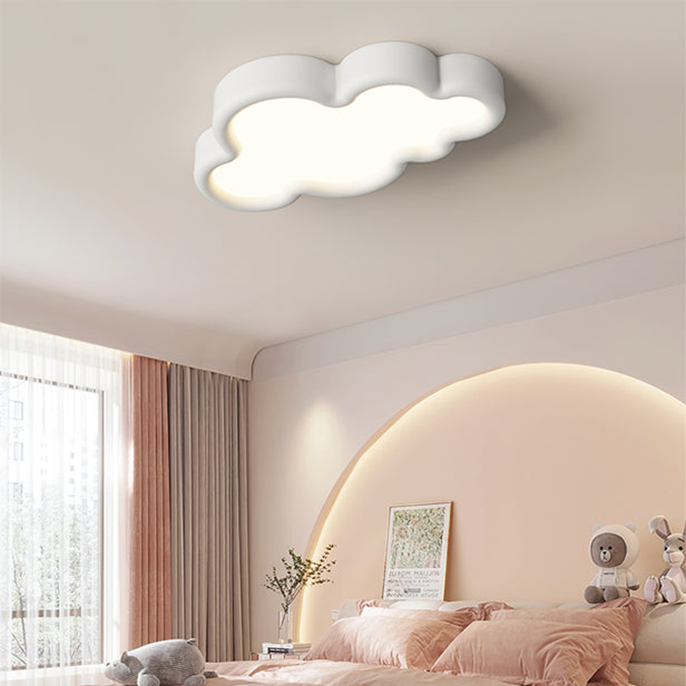 Crown Cloud Contemporary Ceiling Light Fixture for Bedrooms - Stylish Modern Lighting Solution for Home Interiors