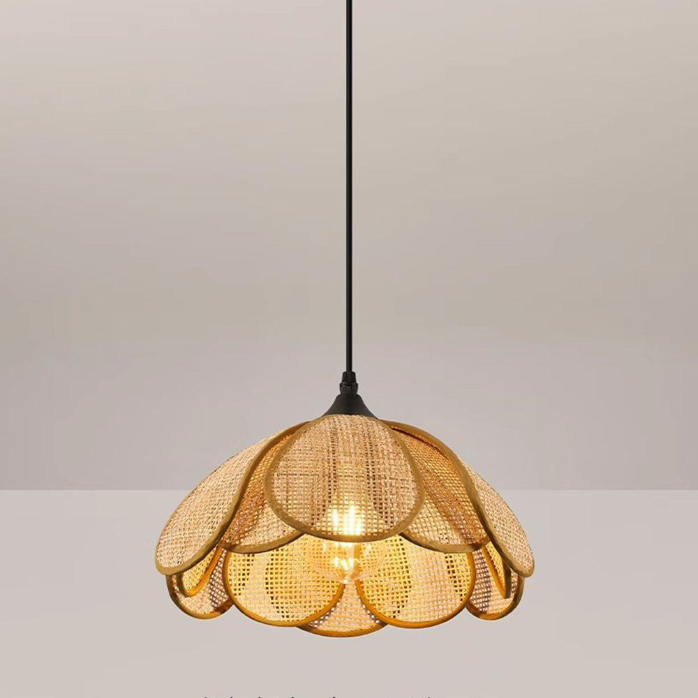 Elegant Rattan Pendant Light for Living Room - Stylish, Simple Design to Enhance Your Home Décor and Create a Warm Ambience