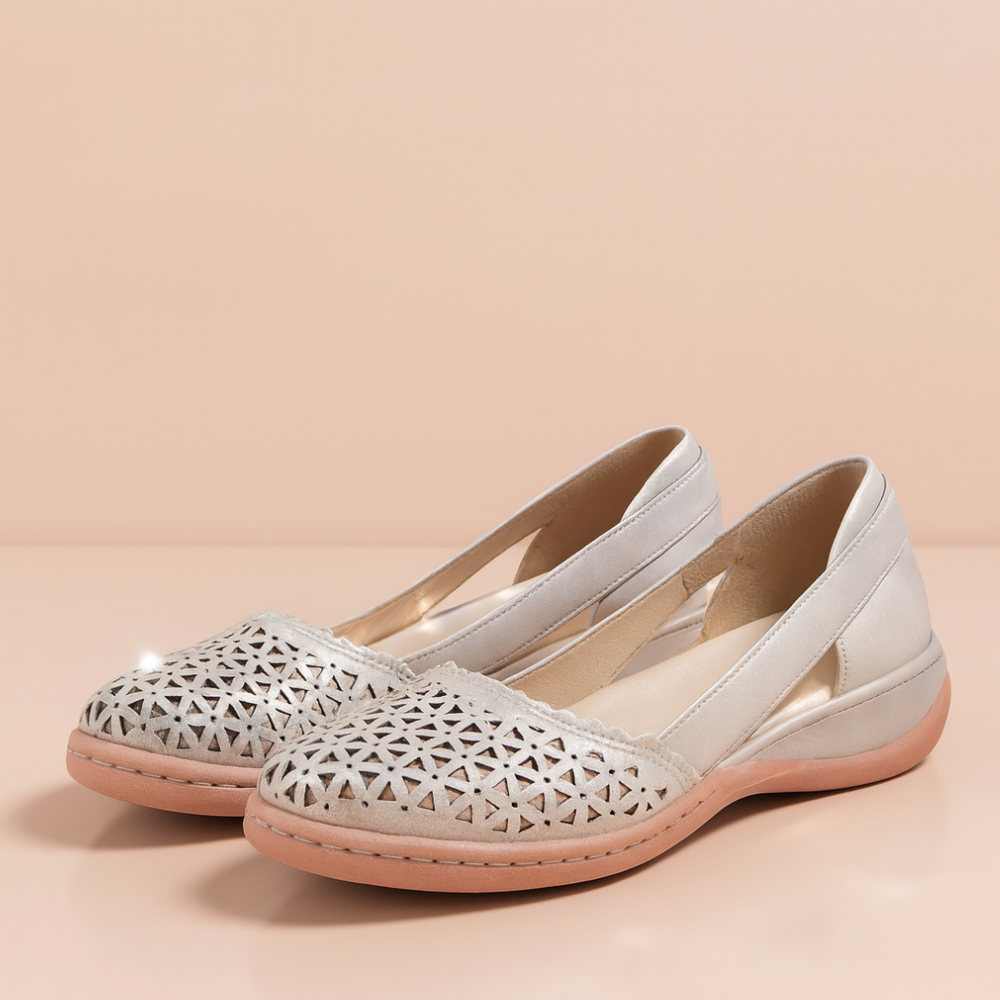 Women's Walking Slip On Flats Breathable Arch Support