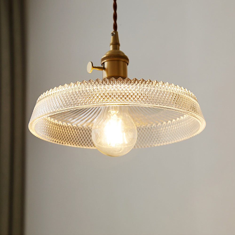 Nordic Vintage Glass Pendant Lights for Bedroom - Elegant Ceiling Lighting with Timeless Design and Soft Illumination