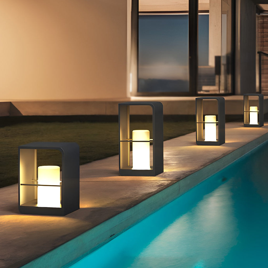 Farol solar de jardín para exteriores con luz LED
