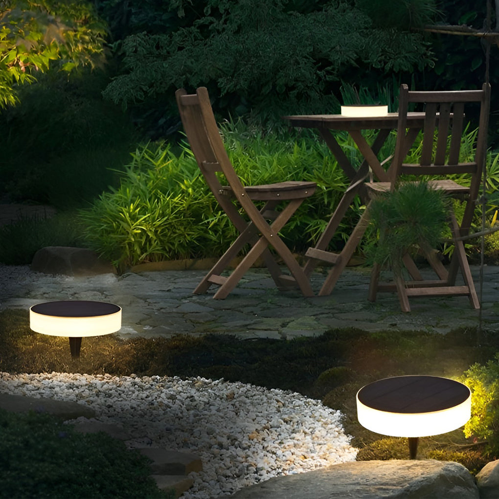 Disques solaires LED pour sol de jardin