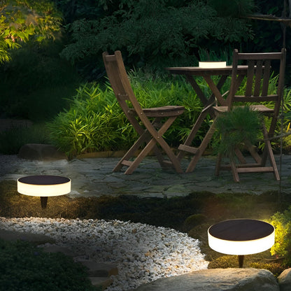 Disques solaires LED pour sol de jardin