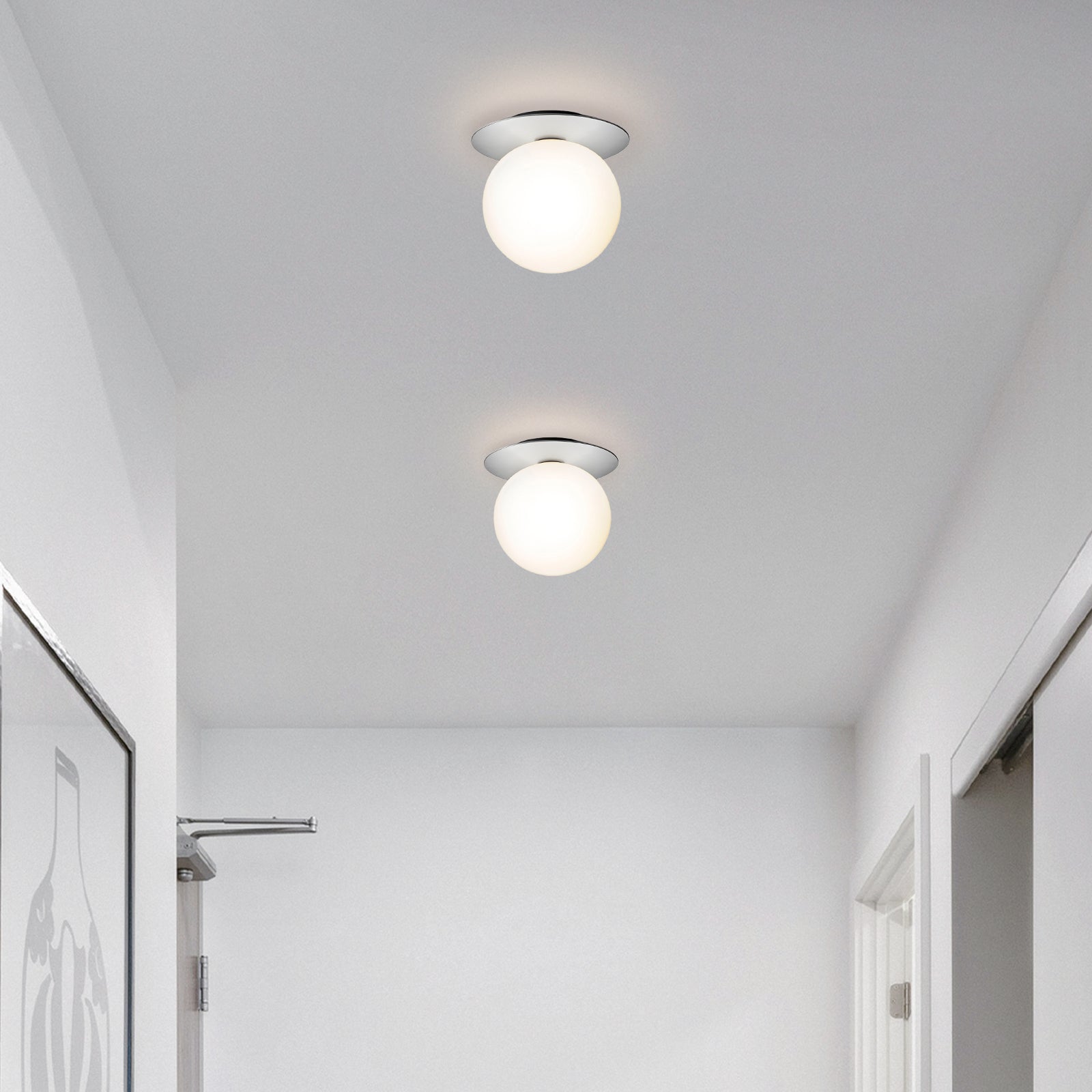 Contemporary Glass Ceiling Lights for Hallways - Stylish Illumination Solutions for Modern Interiors