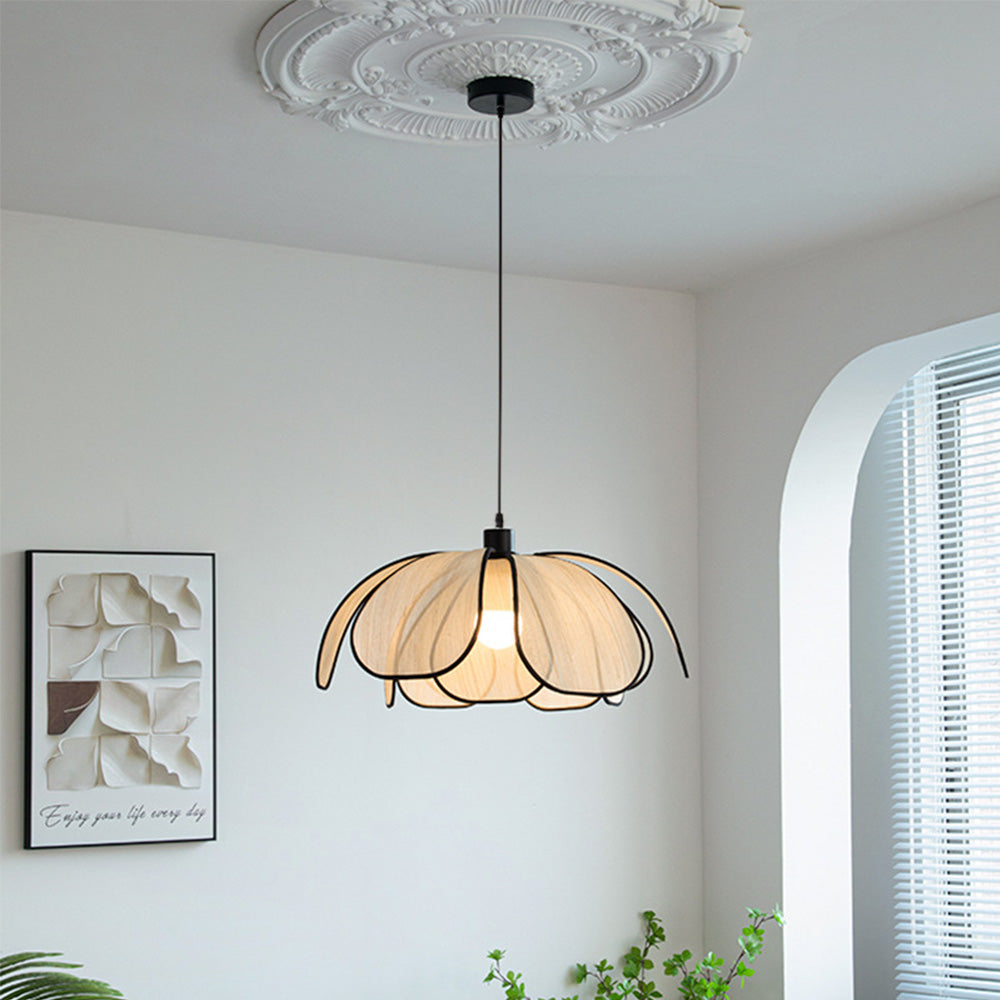 Elegant Fibre Design Pendant Light for Living Room - Stylish Ceiling Fixture for Modern Home Décor