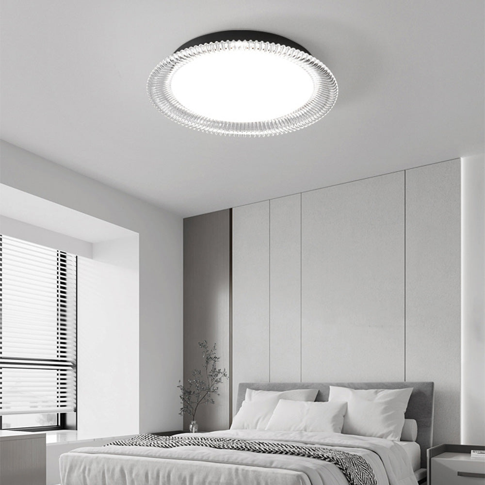 Nordic Style LED Round Ceiling Light for Bedroom - Modern Illumination Fixture for Home Decor and Ambient Lighting