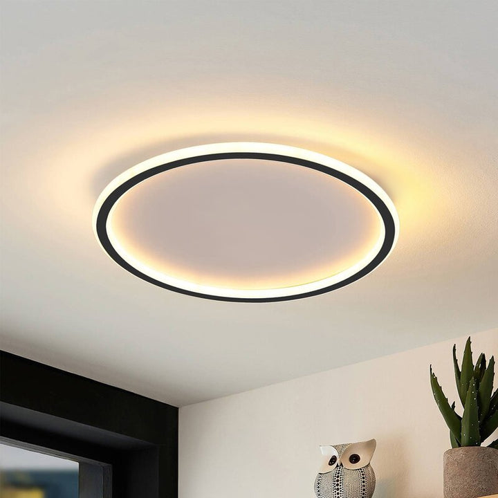 Nordic Style Round LED Ceiling Light Fixture - Modern Disc Design for Elegant Home Illumination and Energy Efficiency