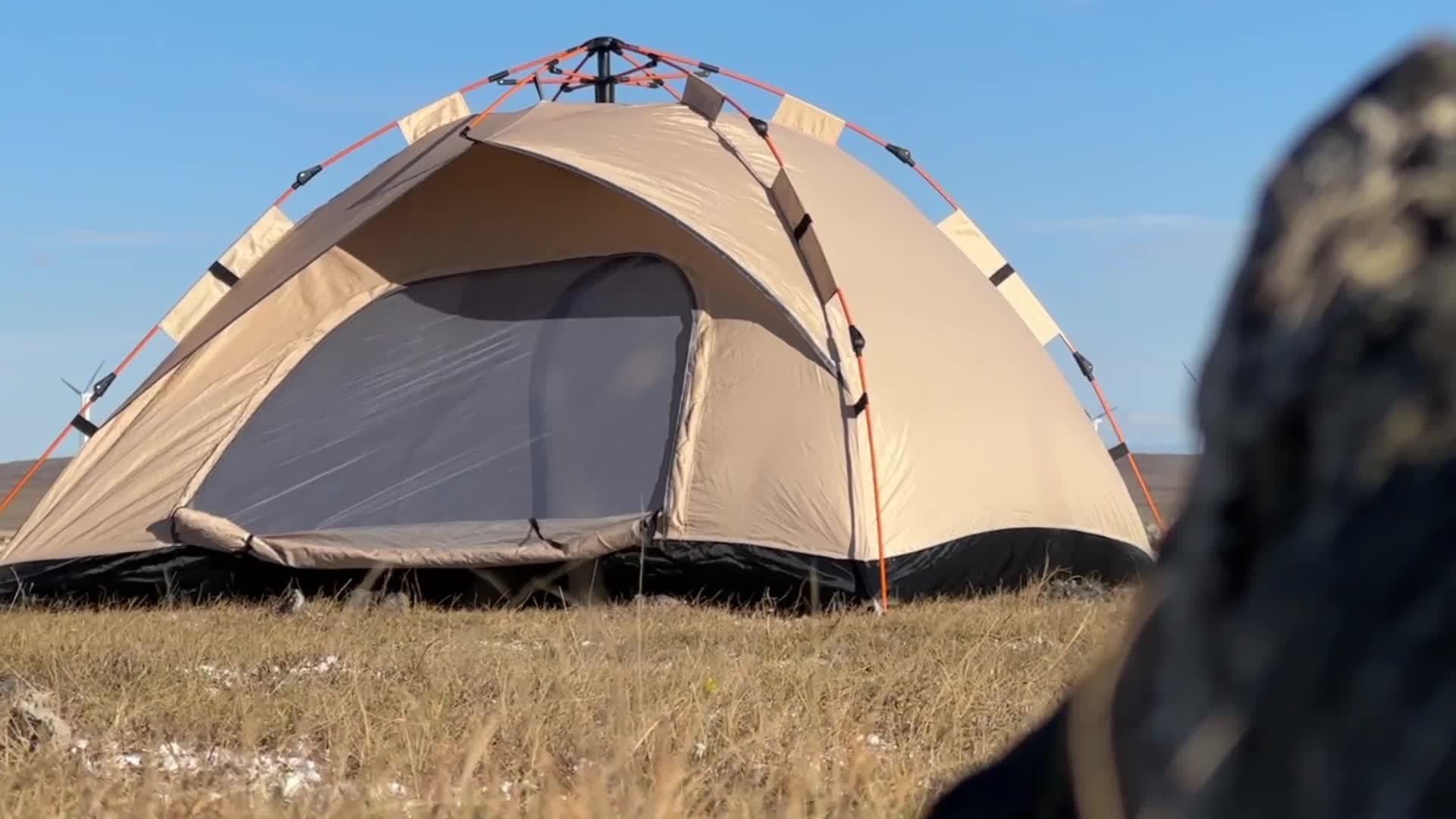 Camping Shelter Tent with Oxford Fabric Frame