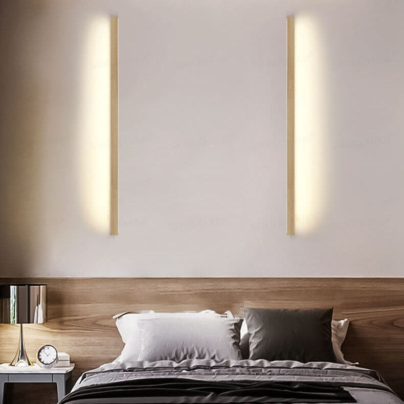 Wandleuchten Minimalistisches Holz LED-Leuchte