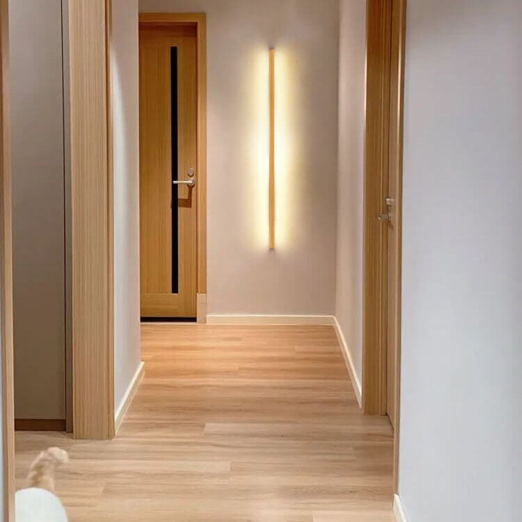 Wandleuchten Minimalistisches Holz LED-Leuchte