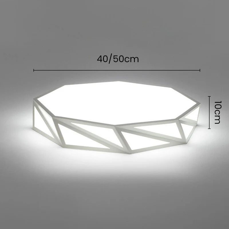 Contemporary Geometric LED Ceiling Light Fixture for Stylish Bedroom Illumination and Modern Home Décor