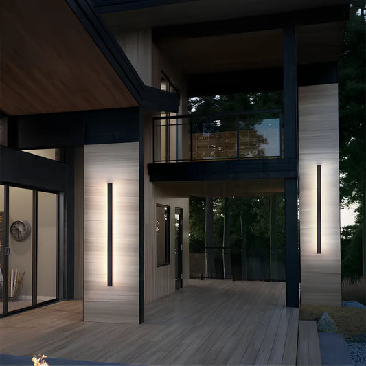 Outdoor Wall Light Aluminium Modern LED Sconce