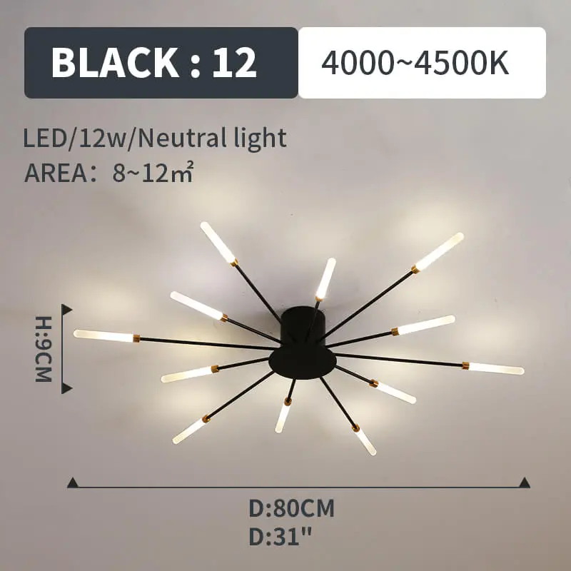 Multi-Head LED Ceiling Light for Bedrooms - Stylish and Modern Illumination Solution for Home Decor