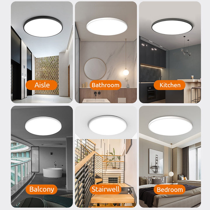 Sleek Modern Round LED Ceiling Light Fixture for Stylish Home Illumination and Energy Efficiency