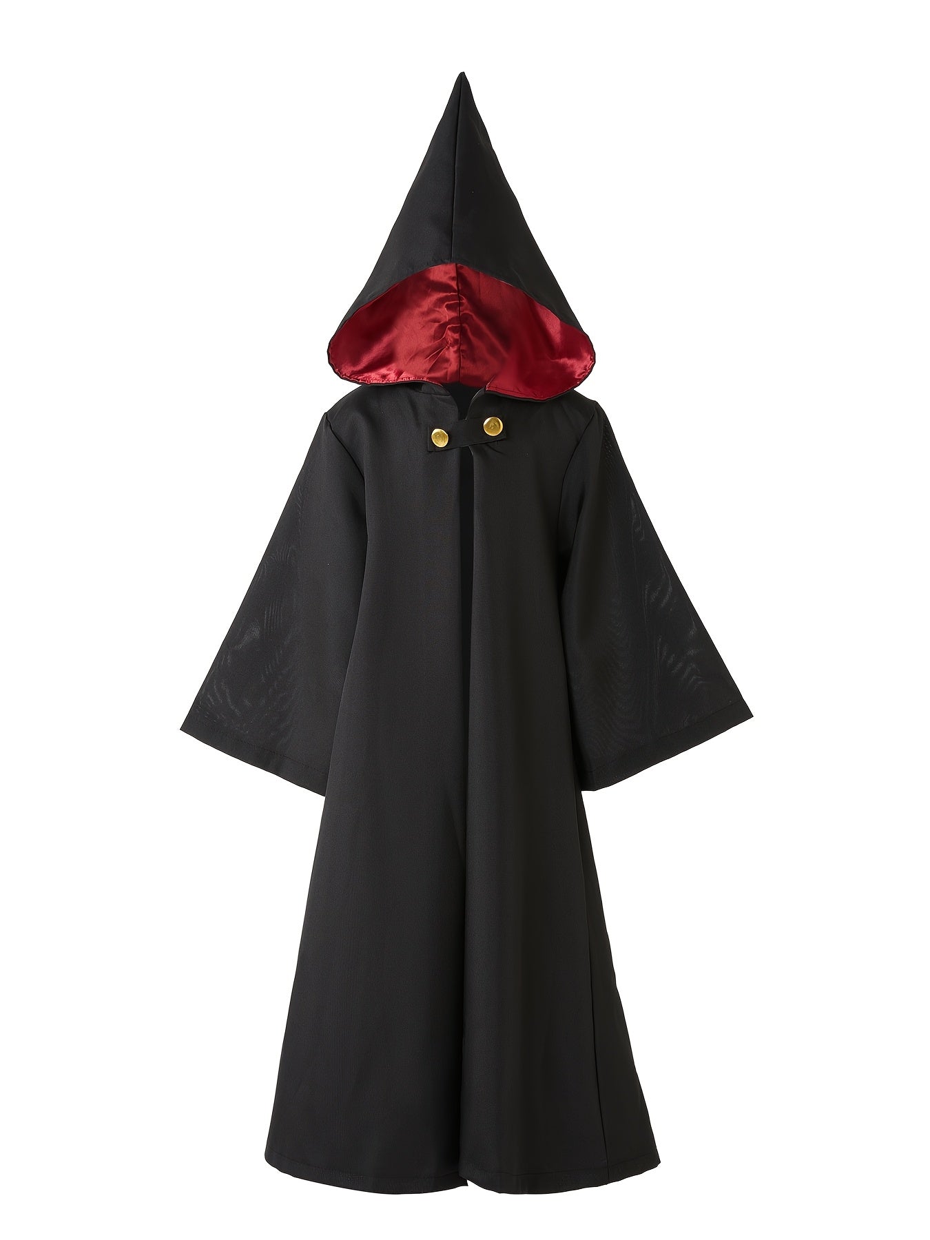 Disfraz de Halloween para niños con capucha de mago | Túnica Gafas Sombrero
