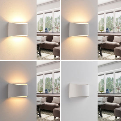 Wall Light Modern White Plaster Uplight