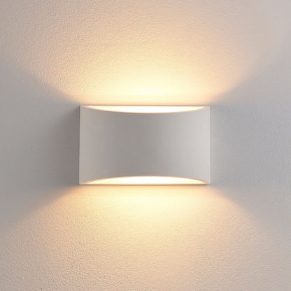 Wall Light Modern White Plaster Uplight