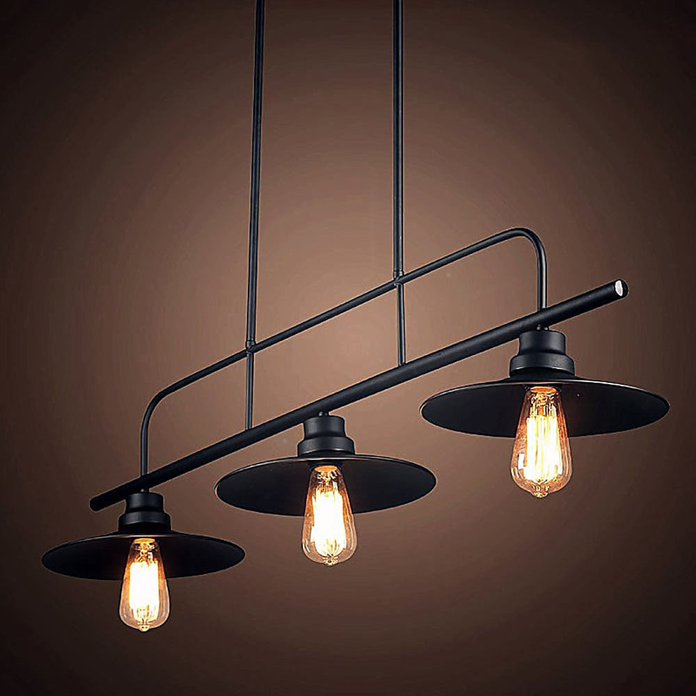 Industrial 3-Light Ceiling Pendant for Kitchen Island – Stylish and Functional Lighting Fixture for Modern Interiors