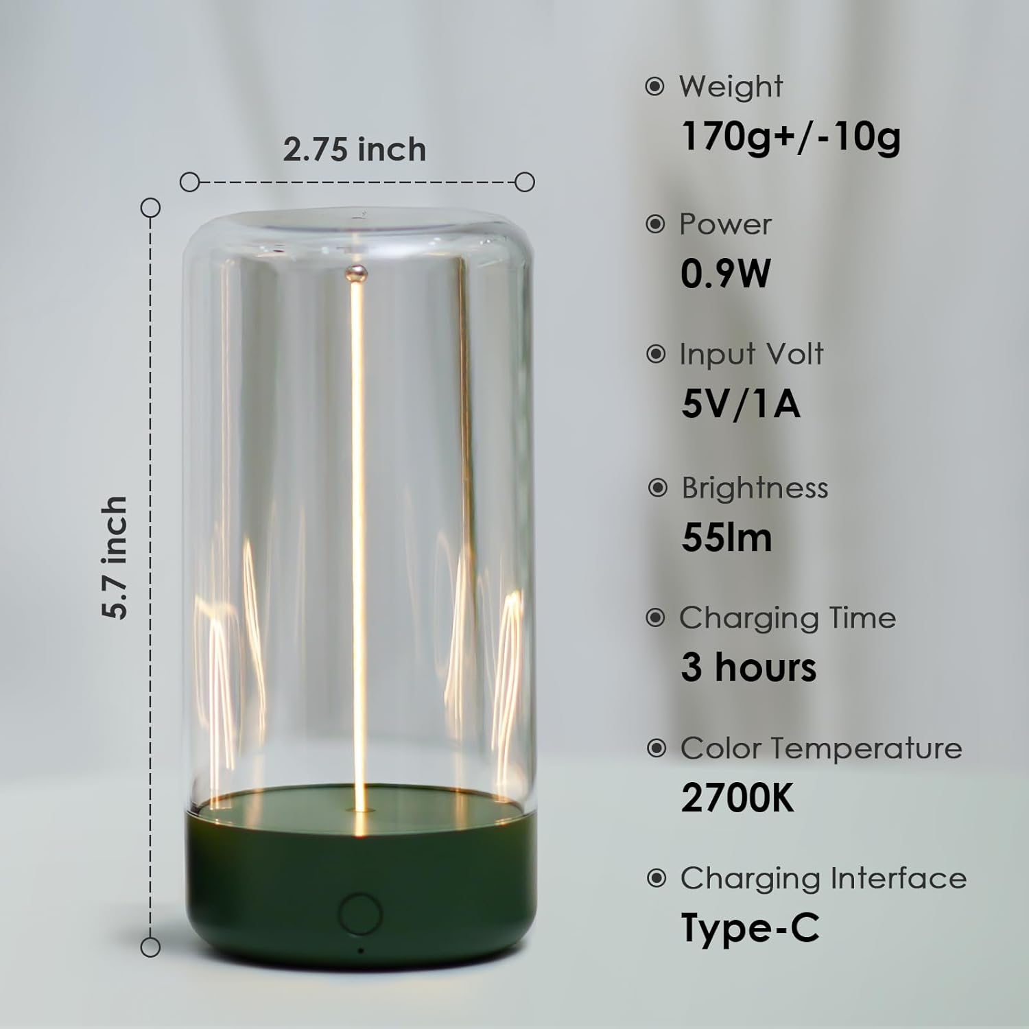 Contemporary Acrylic Mini Table Lamp for Bedroom - Stylish, Compact Lighting Solution for Modern Interiors