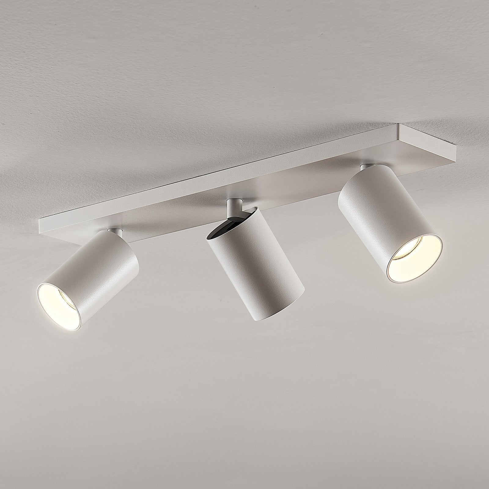 Faretti da soffitto in alluminio bianco, lampada orientabile