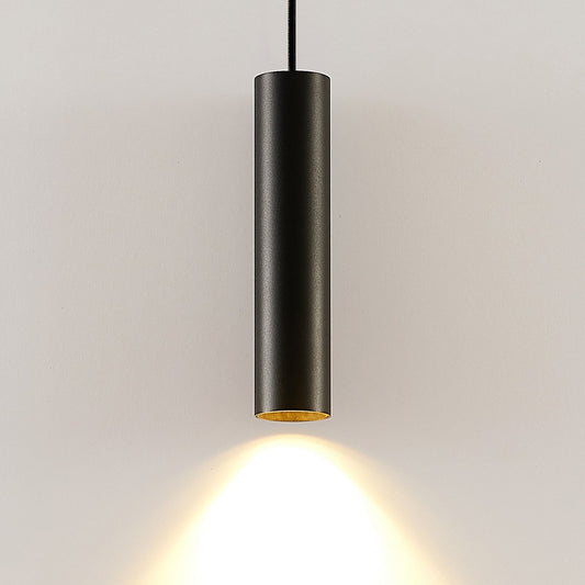 Pendelleuchte Modern Schwarze Aluminium Zylinderlampe