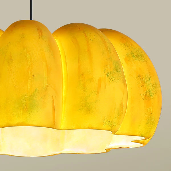 Sustainable Resin Pumpkin Pendant Light – Eco-Friendly Decorative Lighting for a Warm, Autumnal Ambience in Your Home